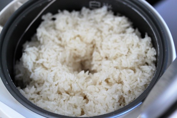 arroz fermentando con agujero