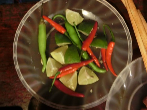 chilies and lime