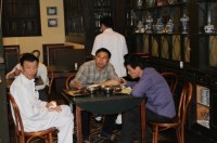 chinese eating at restaurant chinese eating at restaurant