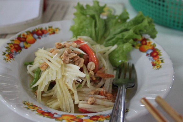 som tom ensalada de papaya verde